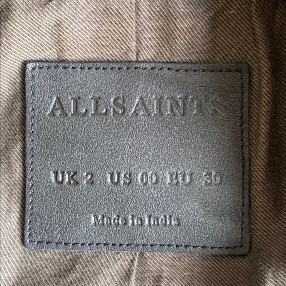 ALLSAINTS Leather Balfern Biker Jacket - Picture 2 of 4